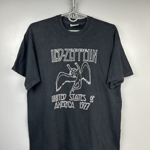 Vintage 2000s Led Zeppelin Swan Song Angel Band t Shirt - Picture 1 of 1